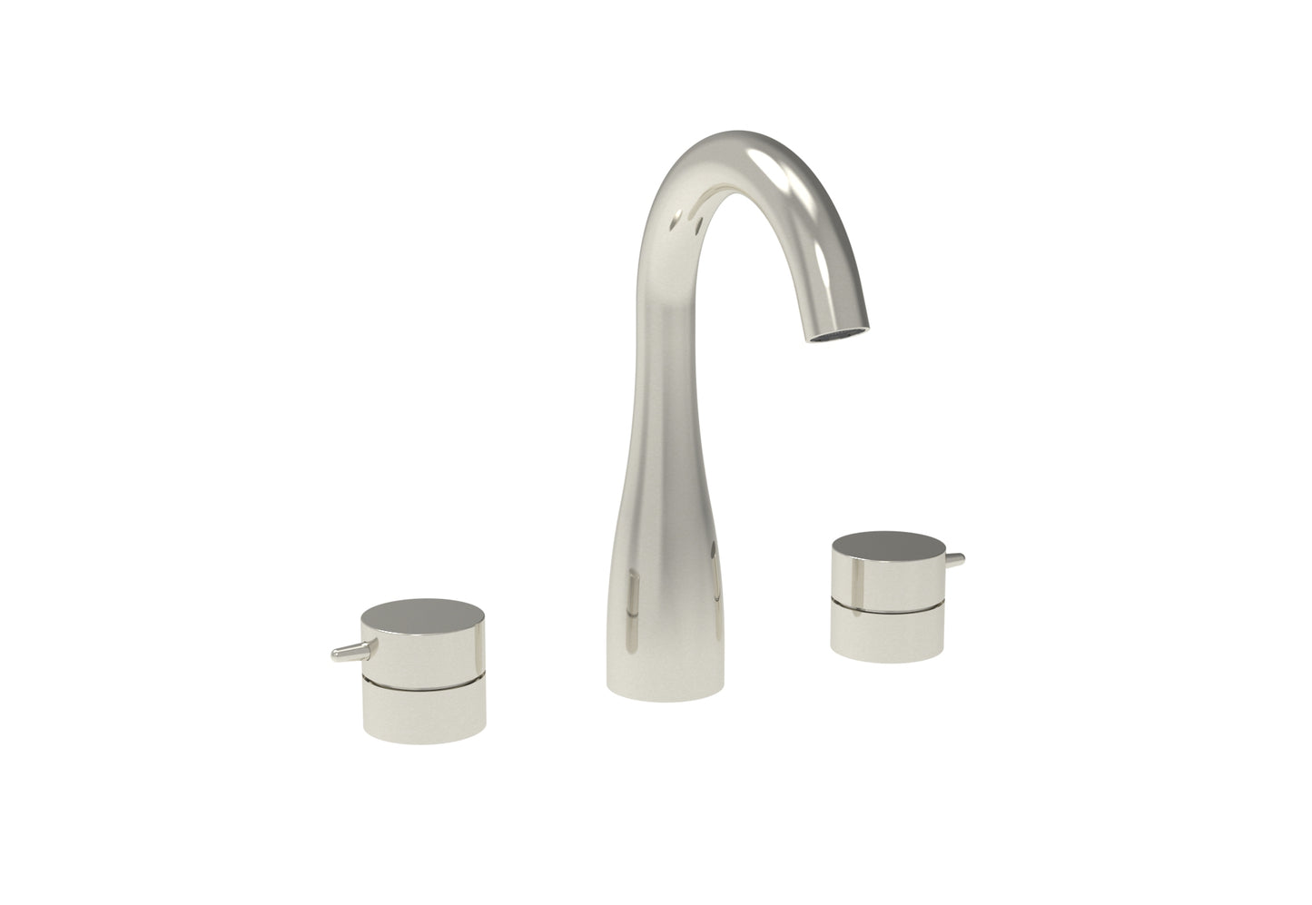 EDEN 3 piece deck mounted basin mixer