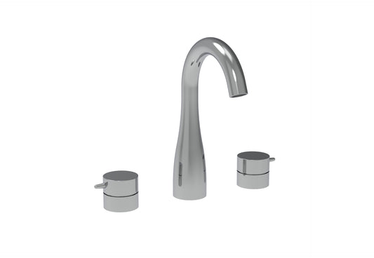 EDEN 3 piece deck mounted basin mixer