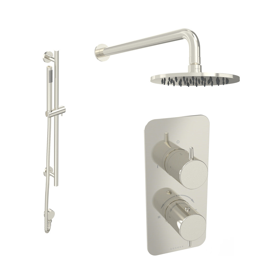 EDEN 2 way shower kit - w/ Slim Handset & Slider Rail