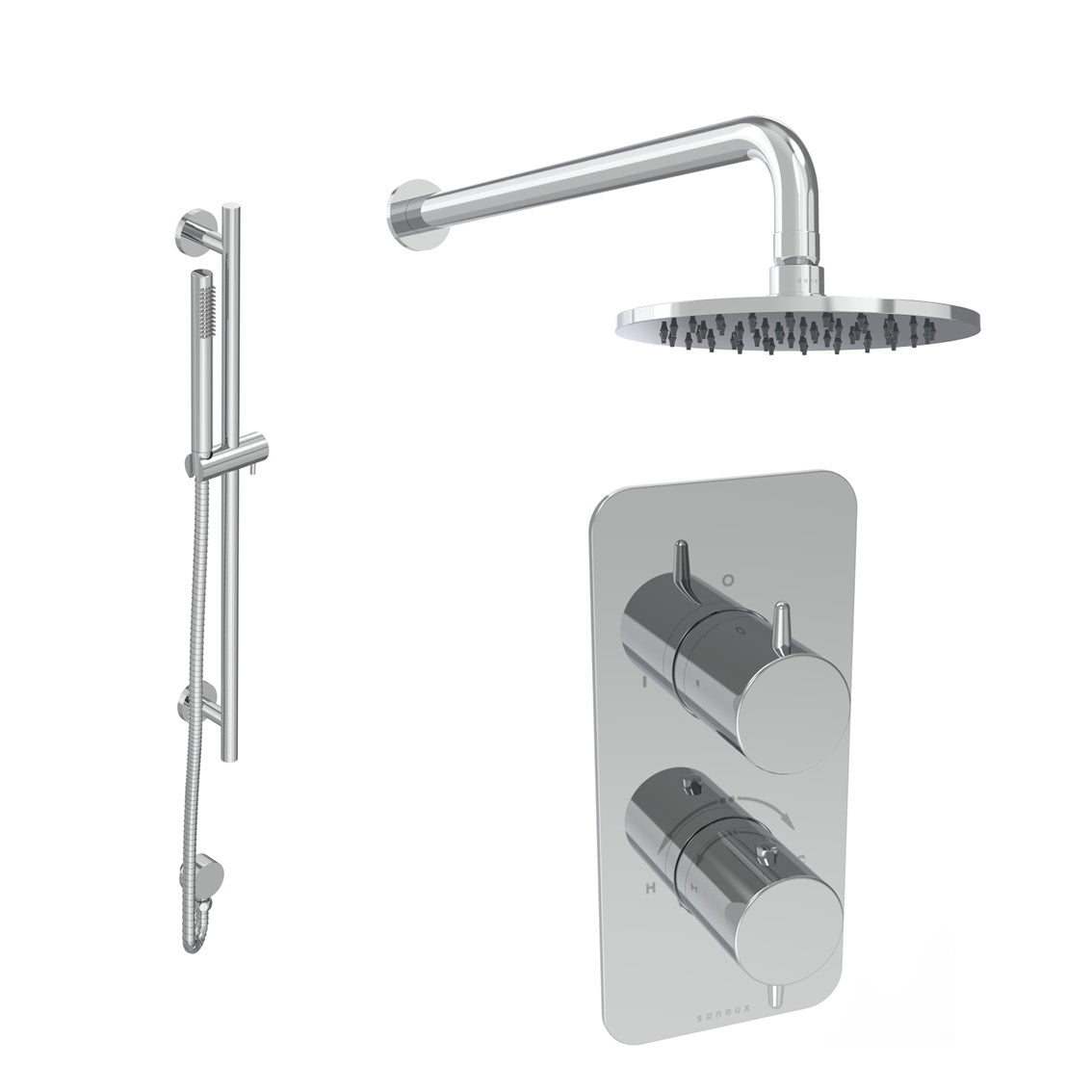 EDEN 2 way shower kit - w/ Slim Handset & Slider Rail