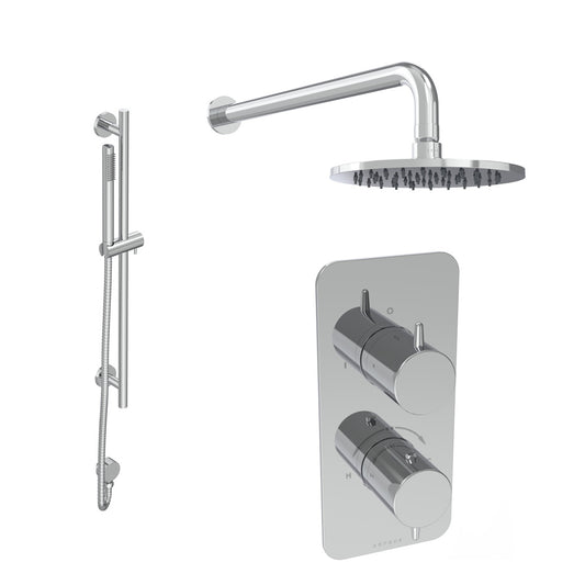 EDEN 2 way shower kit - w/ Slim Handset & Slider Rail