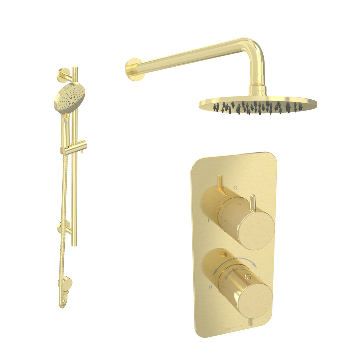 EDEN 2 way shower kit - w/ 3 Function Handset & Slider Rail & Shower Head