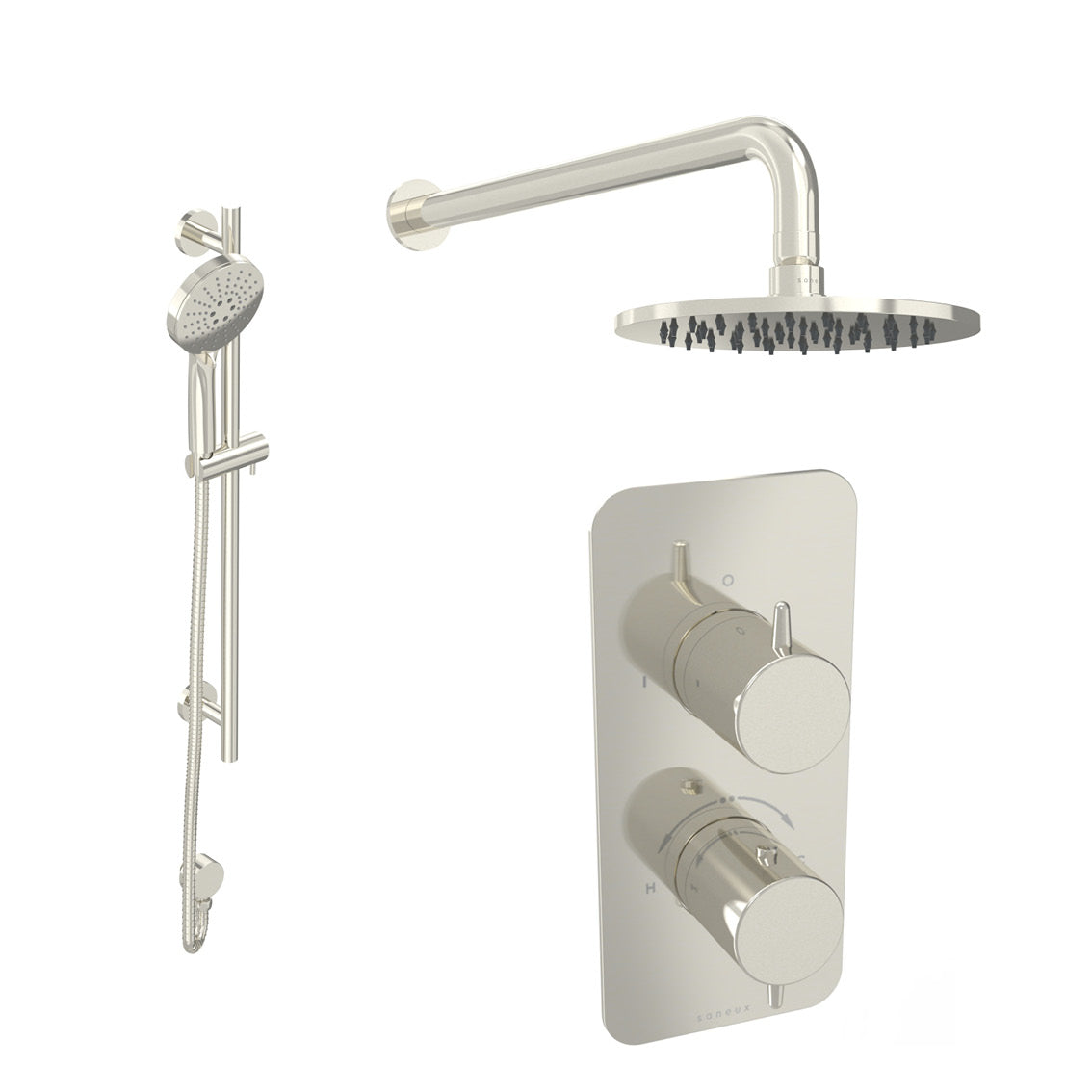EDEN 2 way shower kit - w/ 3 Function Handset & Slider Rail & Shower Head