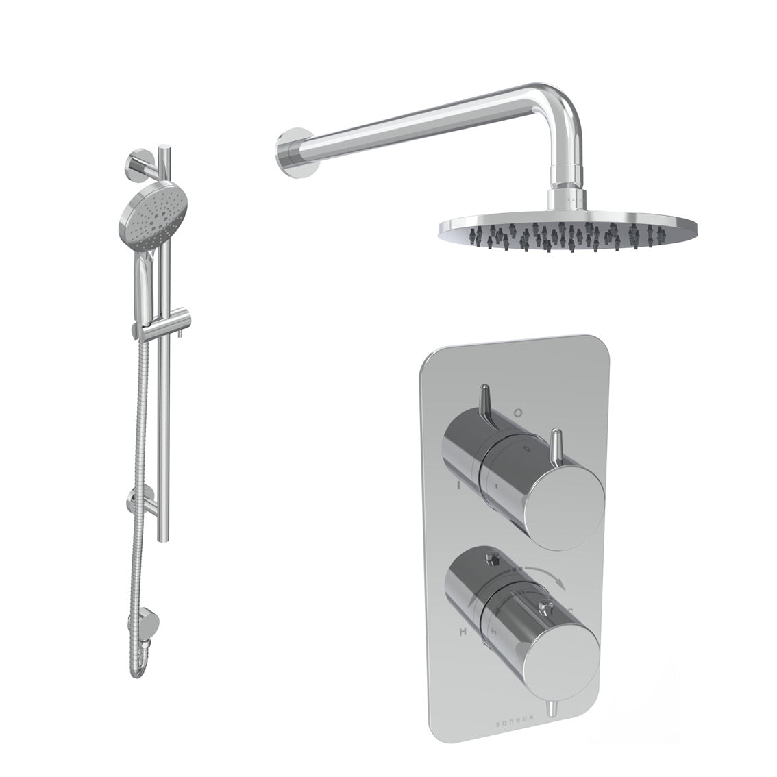 EDEN 2 way shower kit - w/ 3 Function Handset & Slider Rail & Shower Head