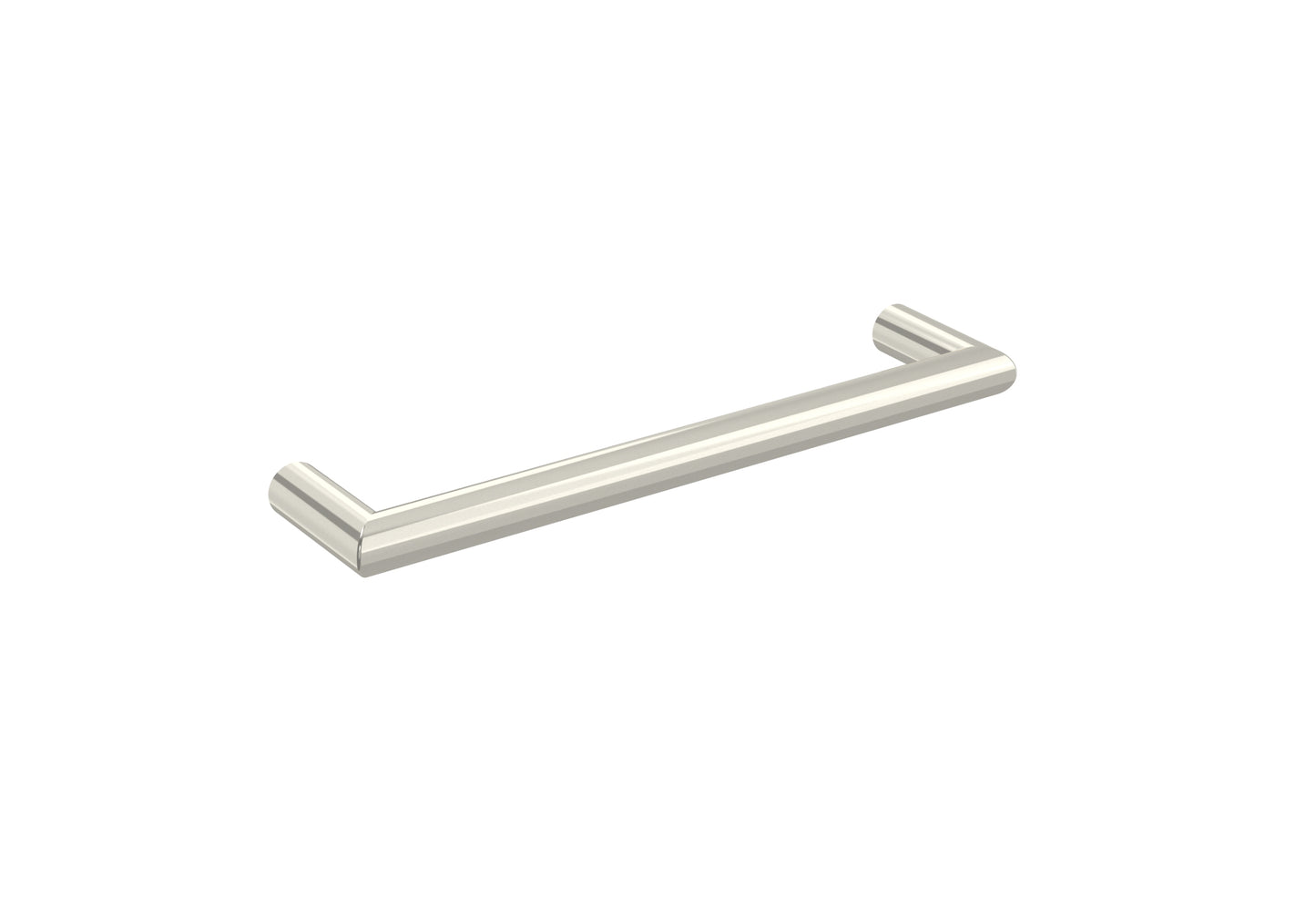 EMBER 450mm round electric towel rail - 12V - Brushed Nickel - SIZE Tolerance between 440