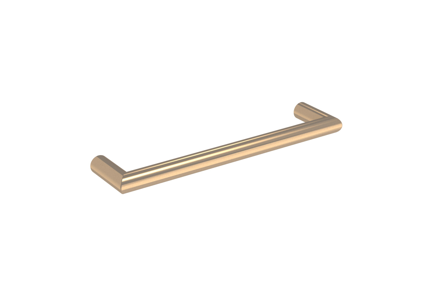 EMBER 450mm round electric towel rail - 12V - Brushed Bronze - SIZE Tolerance between 440