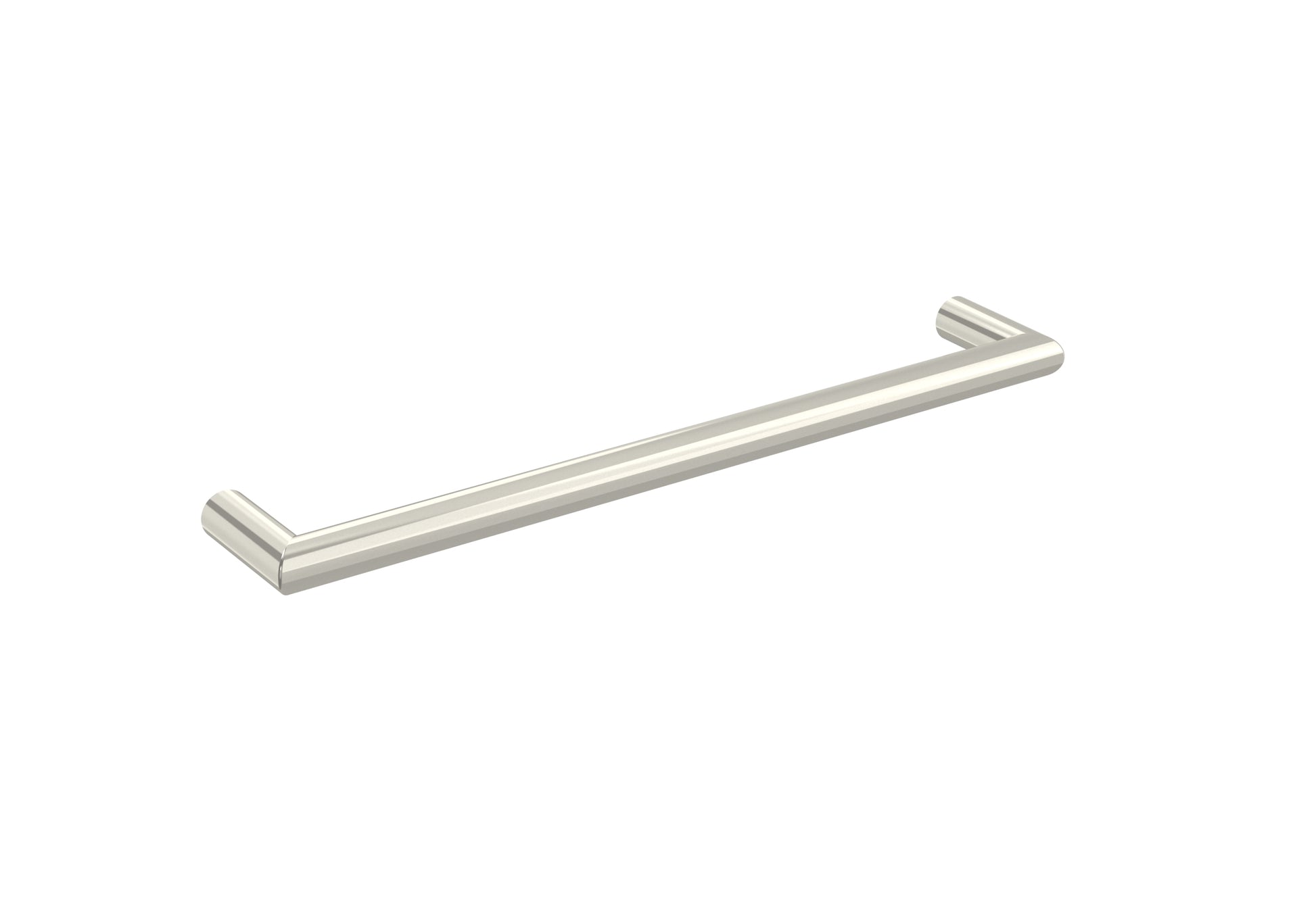 EMBER 600mm round electric towel rail - 12V - Brushed Nickel - SIZE Tolerance between 595