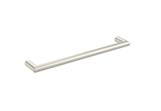 EMBER 600mm round electric towel rail - 12V - Brushed Nickel - SIZE Tolerance between 595