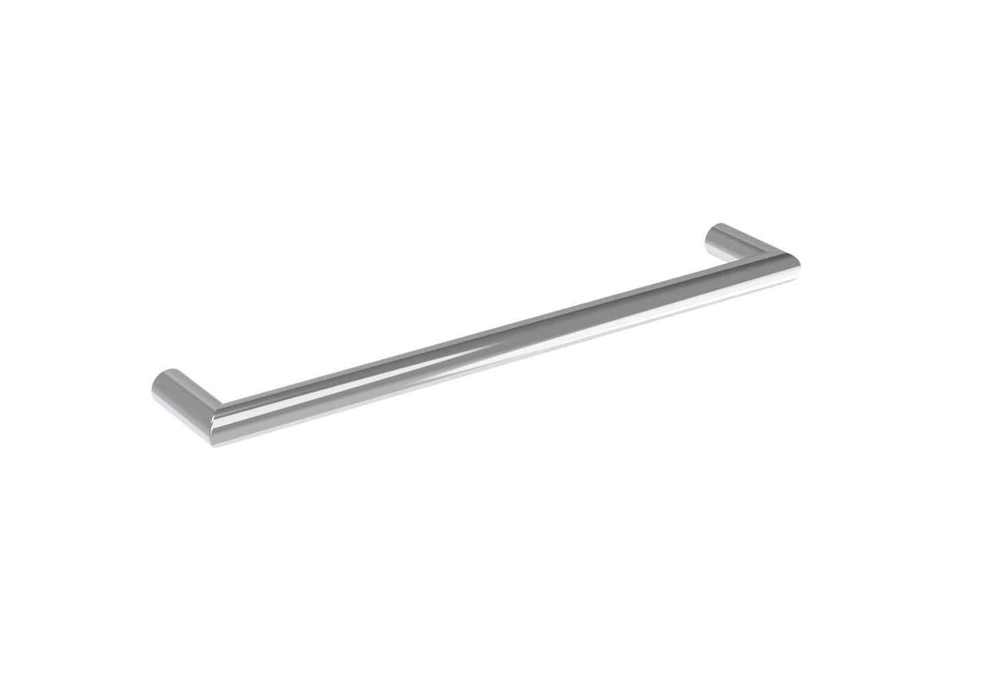 EMBER 600mm round electric towel rail - 12V - Chrome - SIZE Tolerance between 595