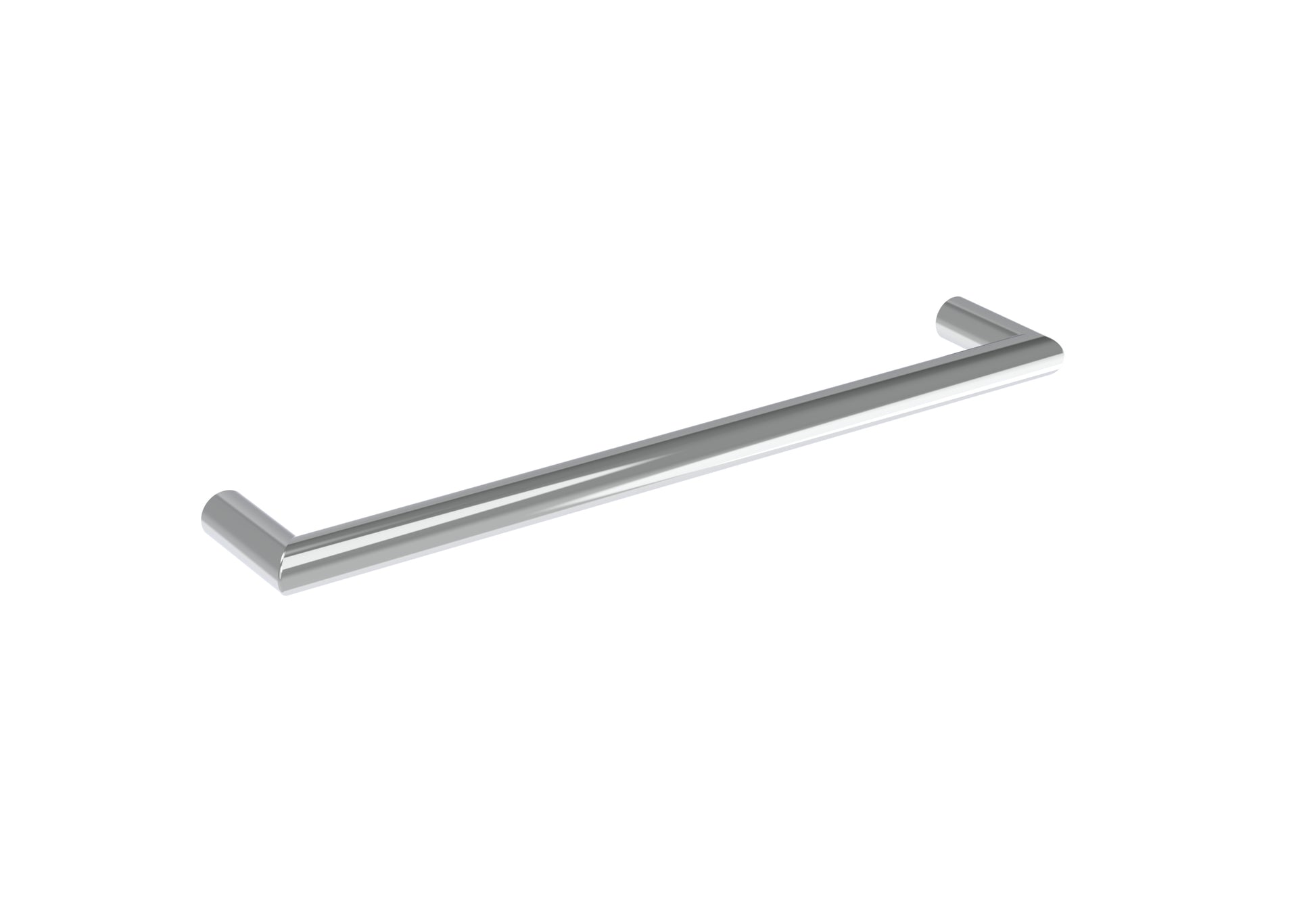 EMBER 600mm round electric towel rail - 12V - Chrome - SIZE Tolerance between 595