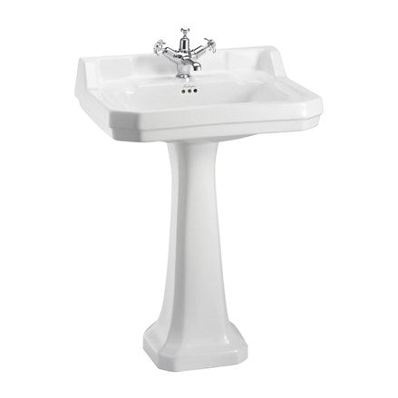Edwardian 62cm Basin with Regal Pedestal