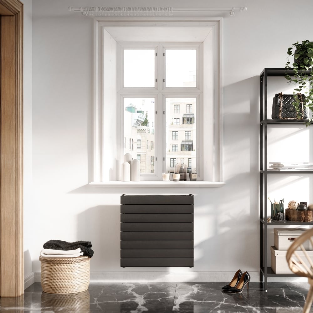 Delton Anthracite Horizontal Convector Radiator 600x600mm