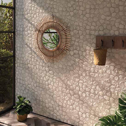 Cristianos Matt White Stone Wall Tile 600x400mm