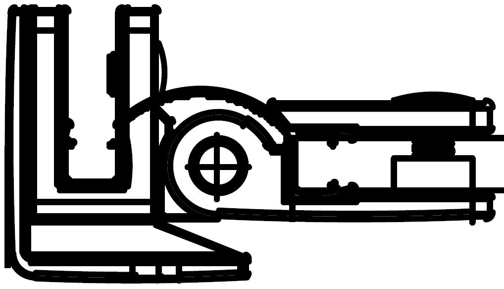Fluted/Clear Flipper Hinge Pack Brushed Nickel
