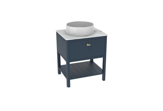 FRONTIER 60cm 1 drawer floor standing unit with undermount tray