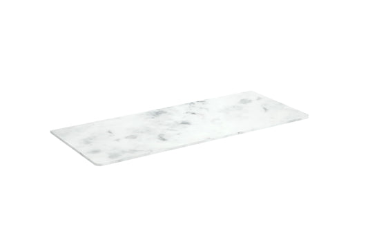 FRONTIER 120cm solid surface countertop - Matte Carrara White