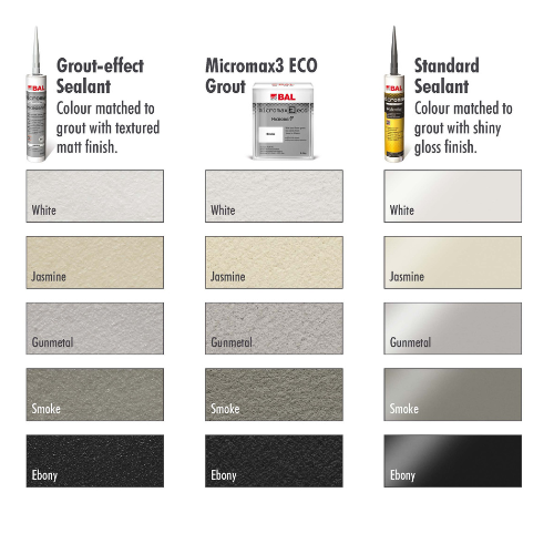 BAL Micromax Grout-Effect Sealant Gunmetal 310 ml