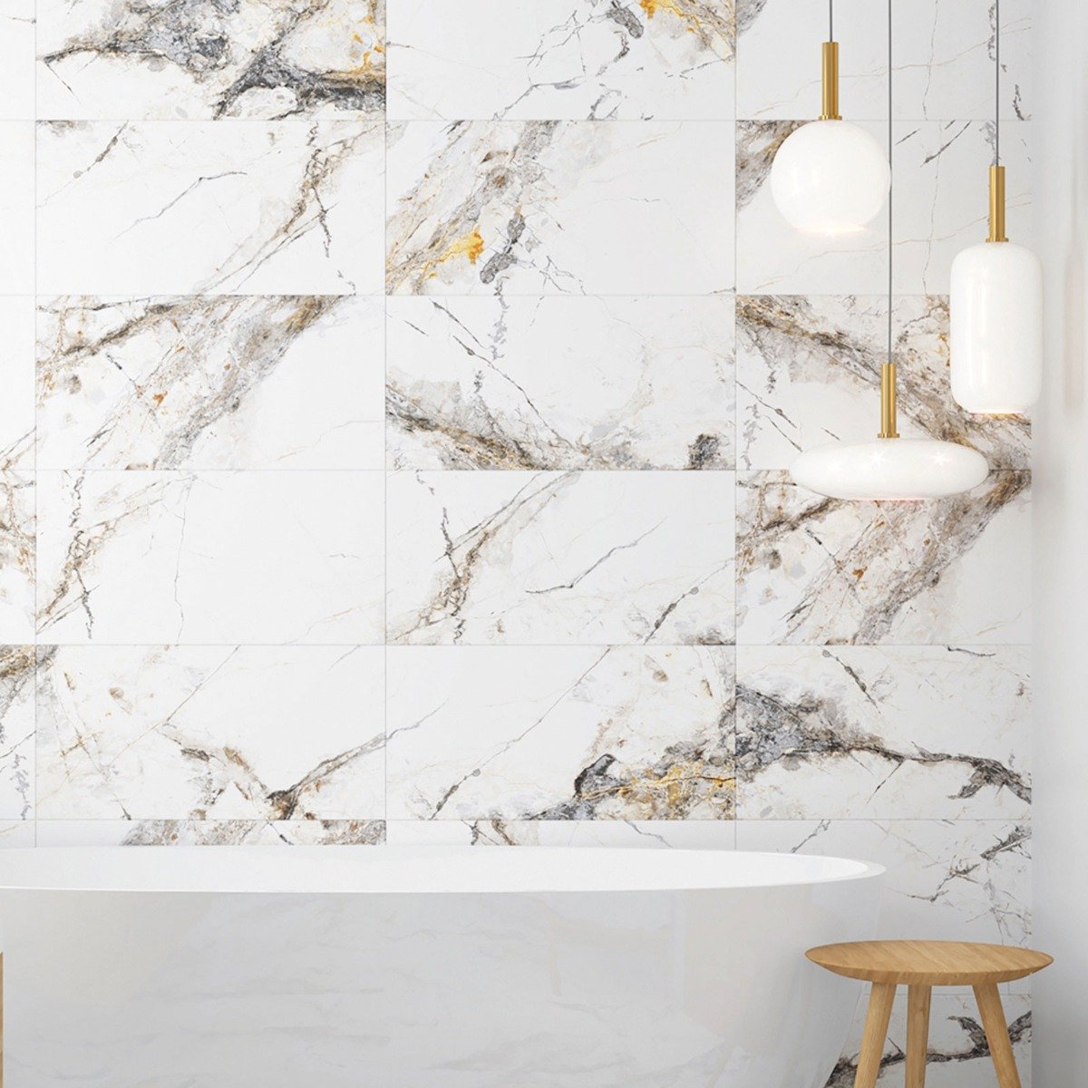 Fabulosa™ Marble Matt Porcelain Tile 300x600mm