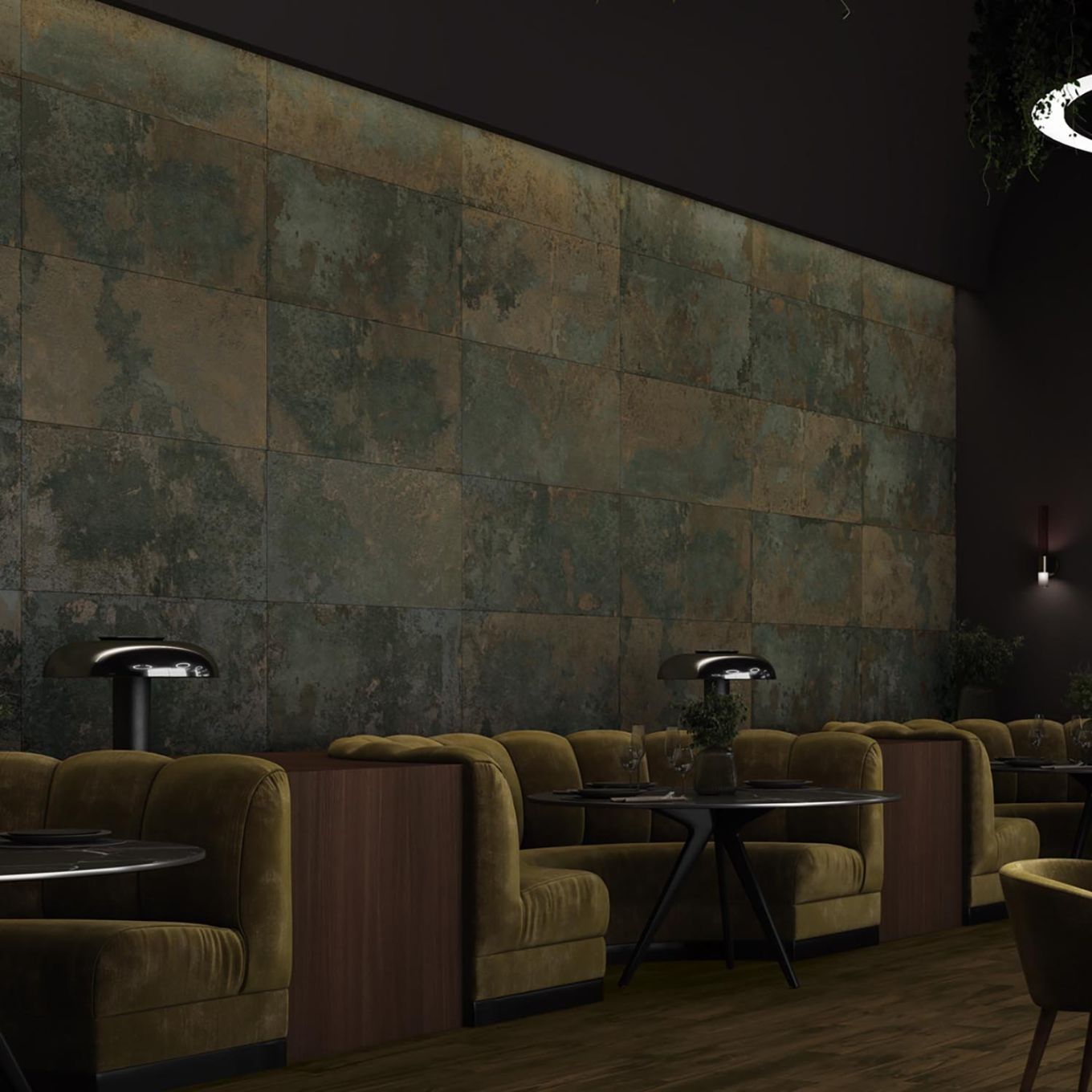 Brunel Black Lappato Porcelain Concrete Tile 1200x600mm
