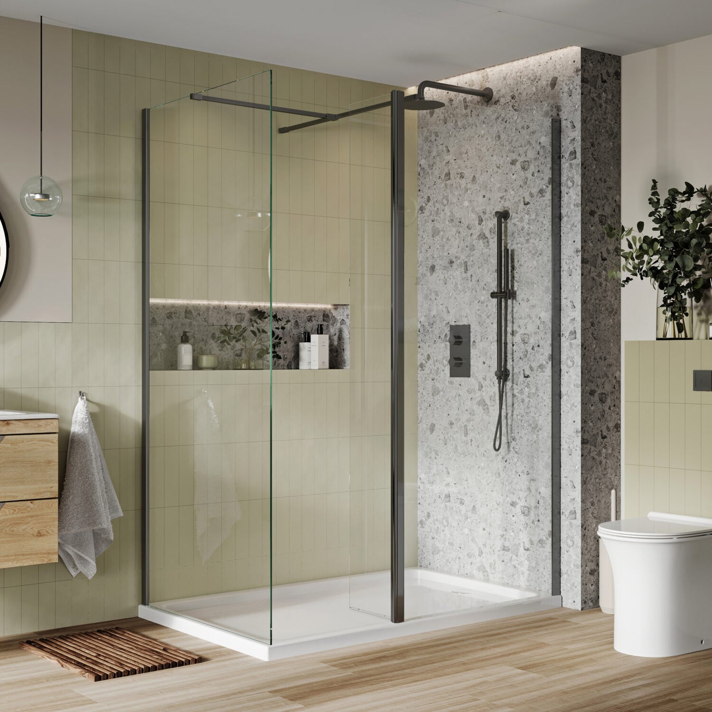 S8 Flipper Gunmetal Panel Clear Glass