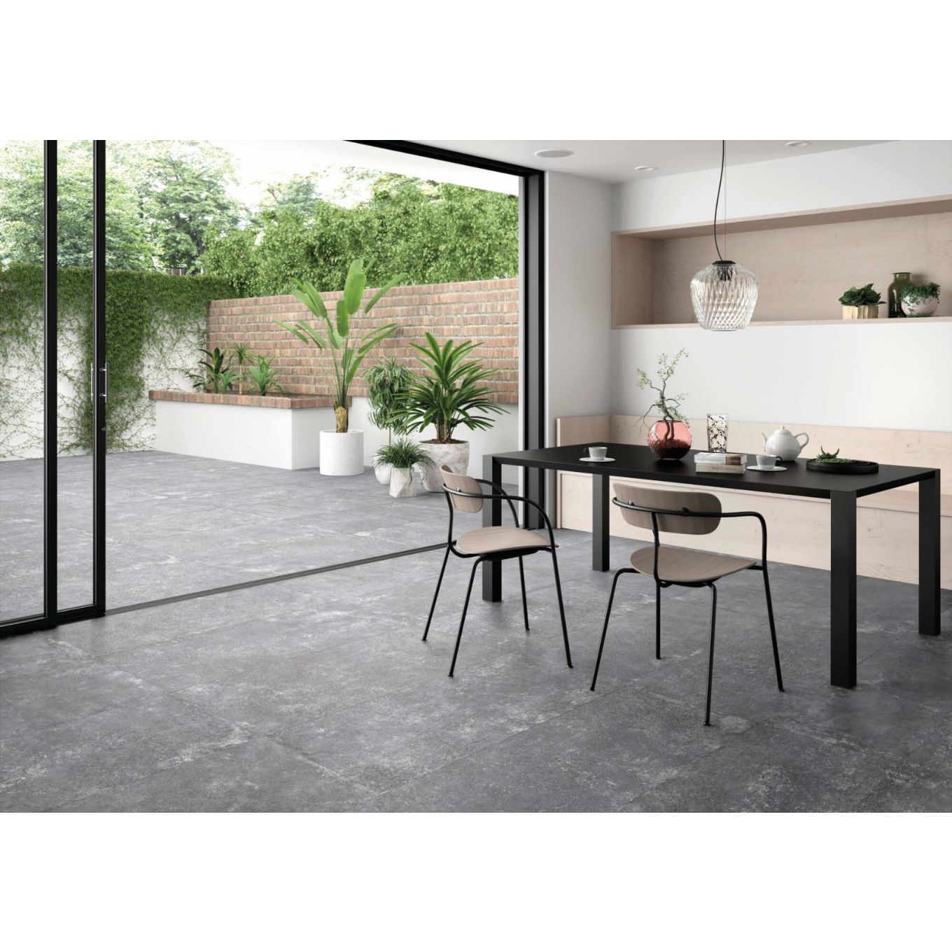 Graffi Grey Matt Porcelain Tile 600x1200mm