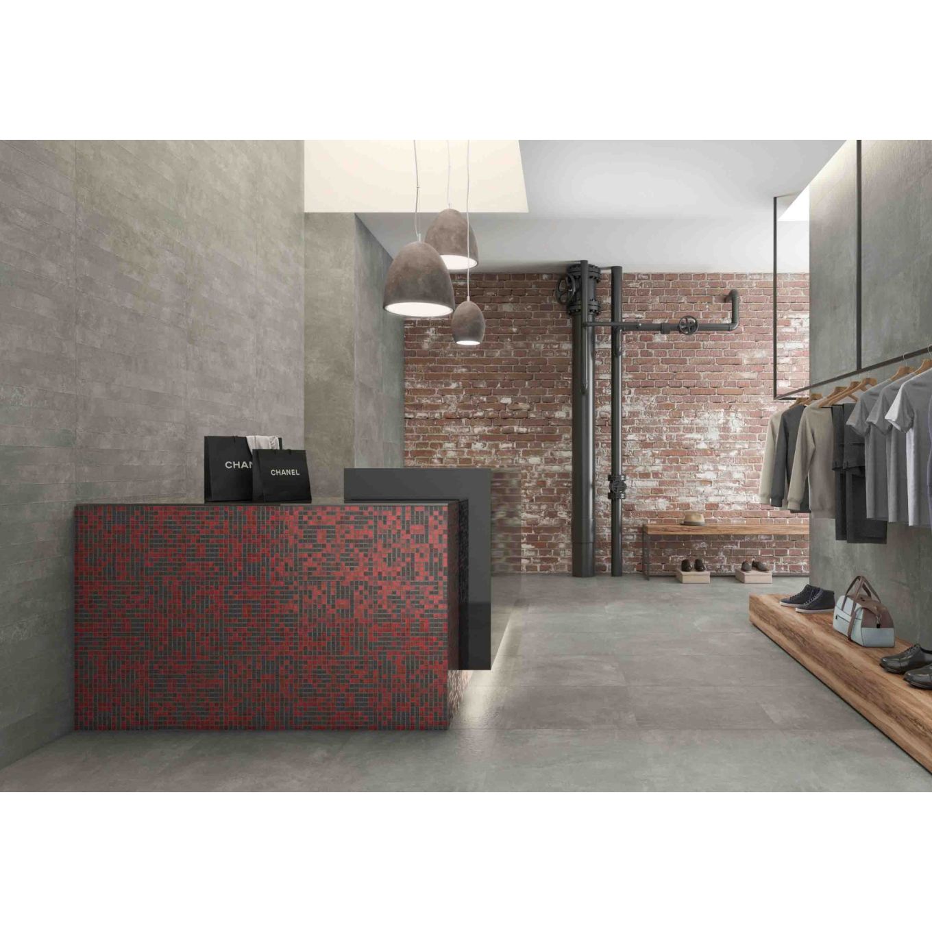 Sidewalk Grafico Decor Porcelain Tile 450x900mm