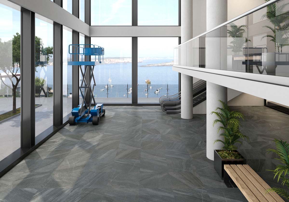 Cave Mica Stone Effect Indoor Porcelain Tile 600x600mm