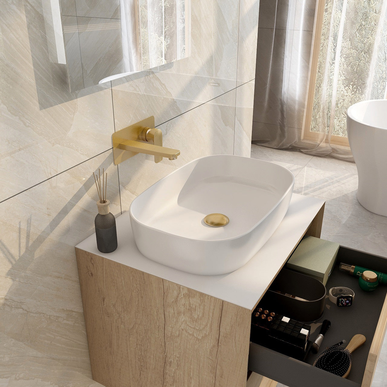 Grace countertop slimline basin