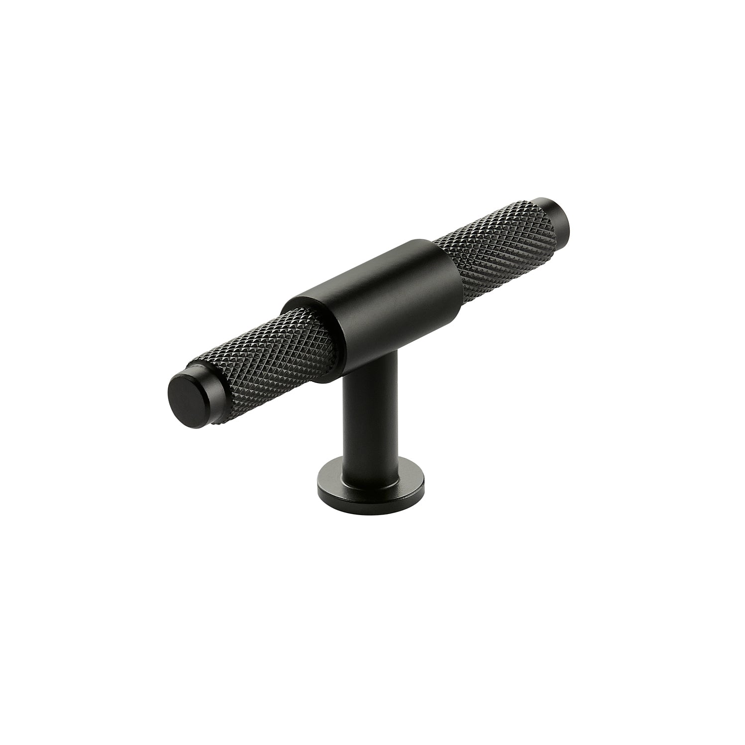 Knurled T Bar 95mm Handle Black
