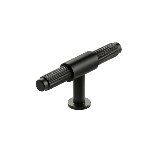 Knurled T Bar 95mm Handle Black