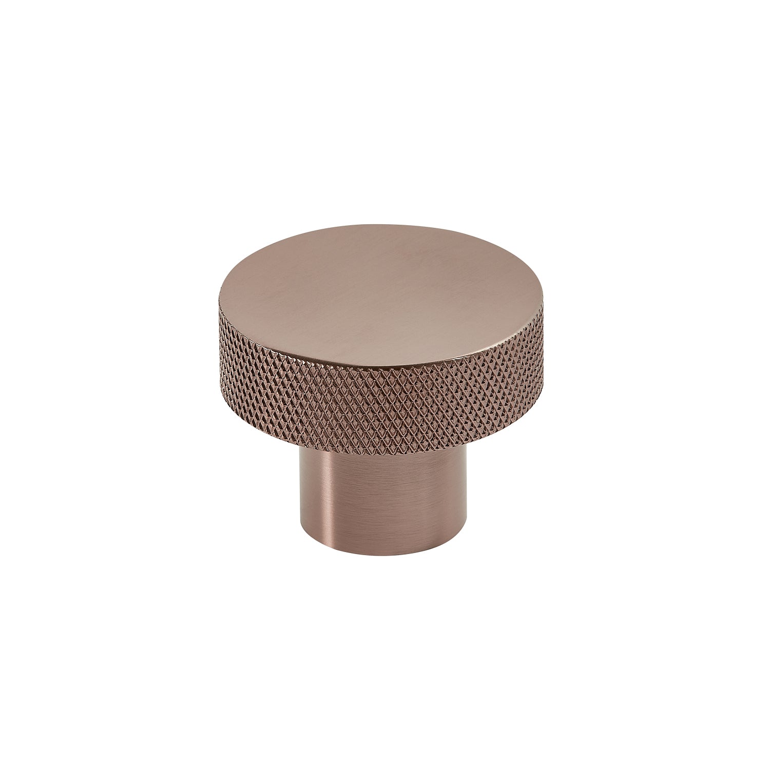 Knurled Round 42.5mm Brushed Bronze
