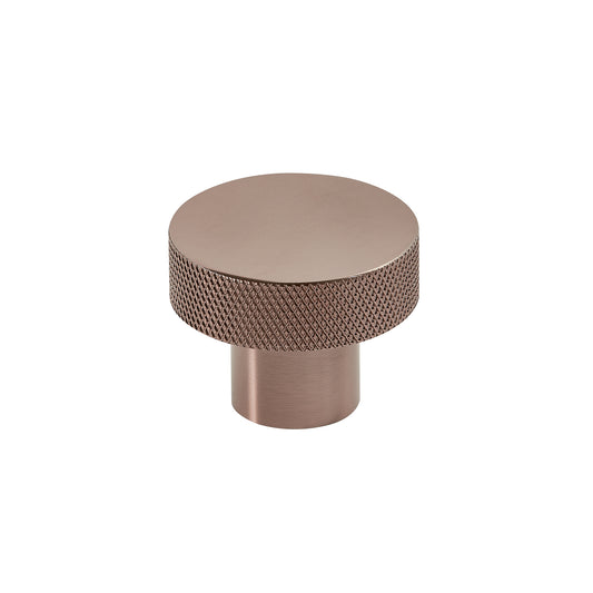 Knurled Round 42.5mm Brushed Bronze