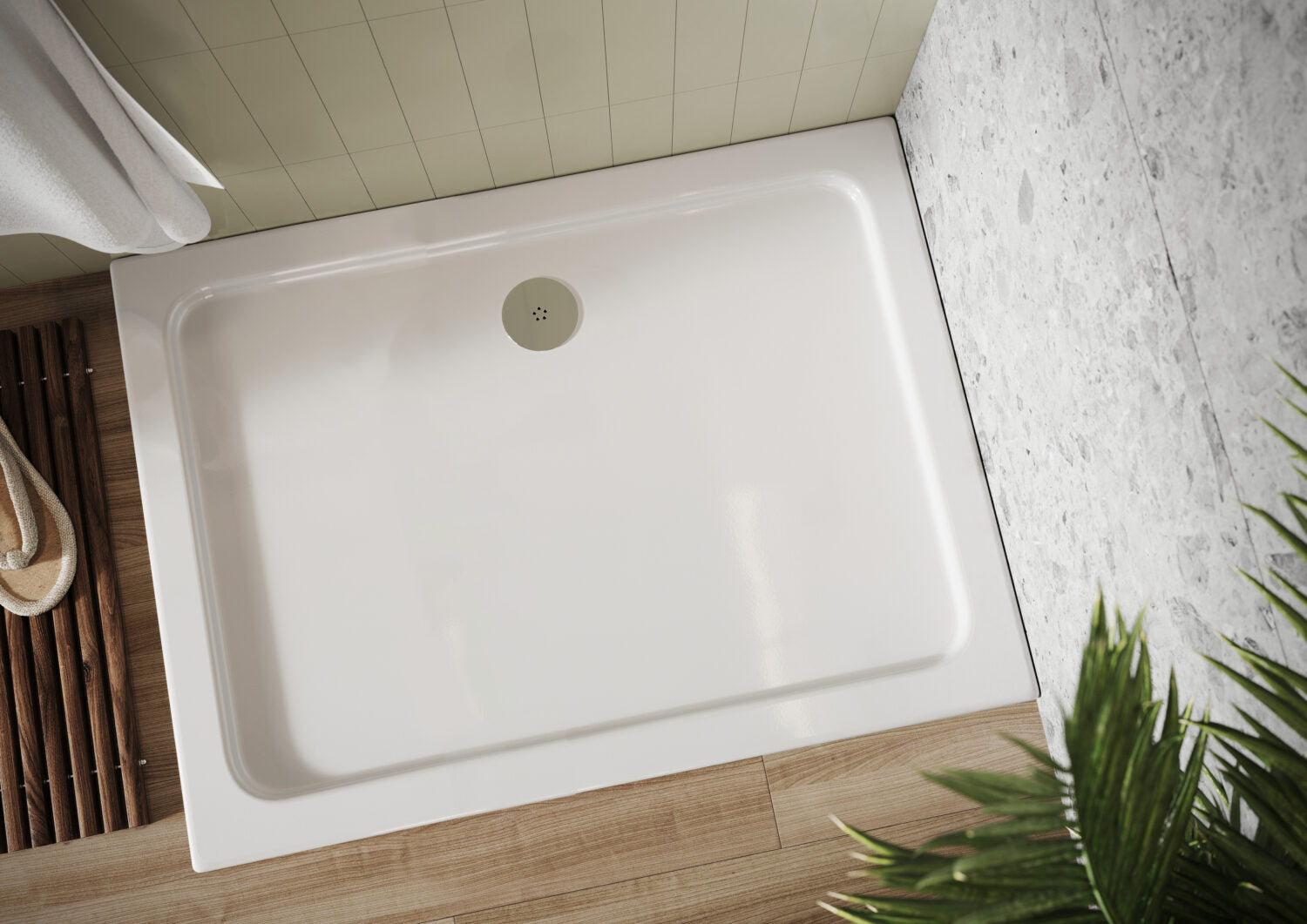 Eco-Stone Rectangular Shower Tray 1700 X 900
