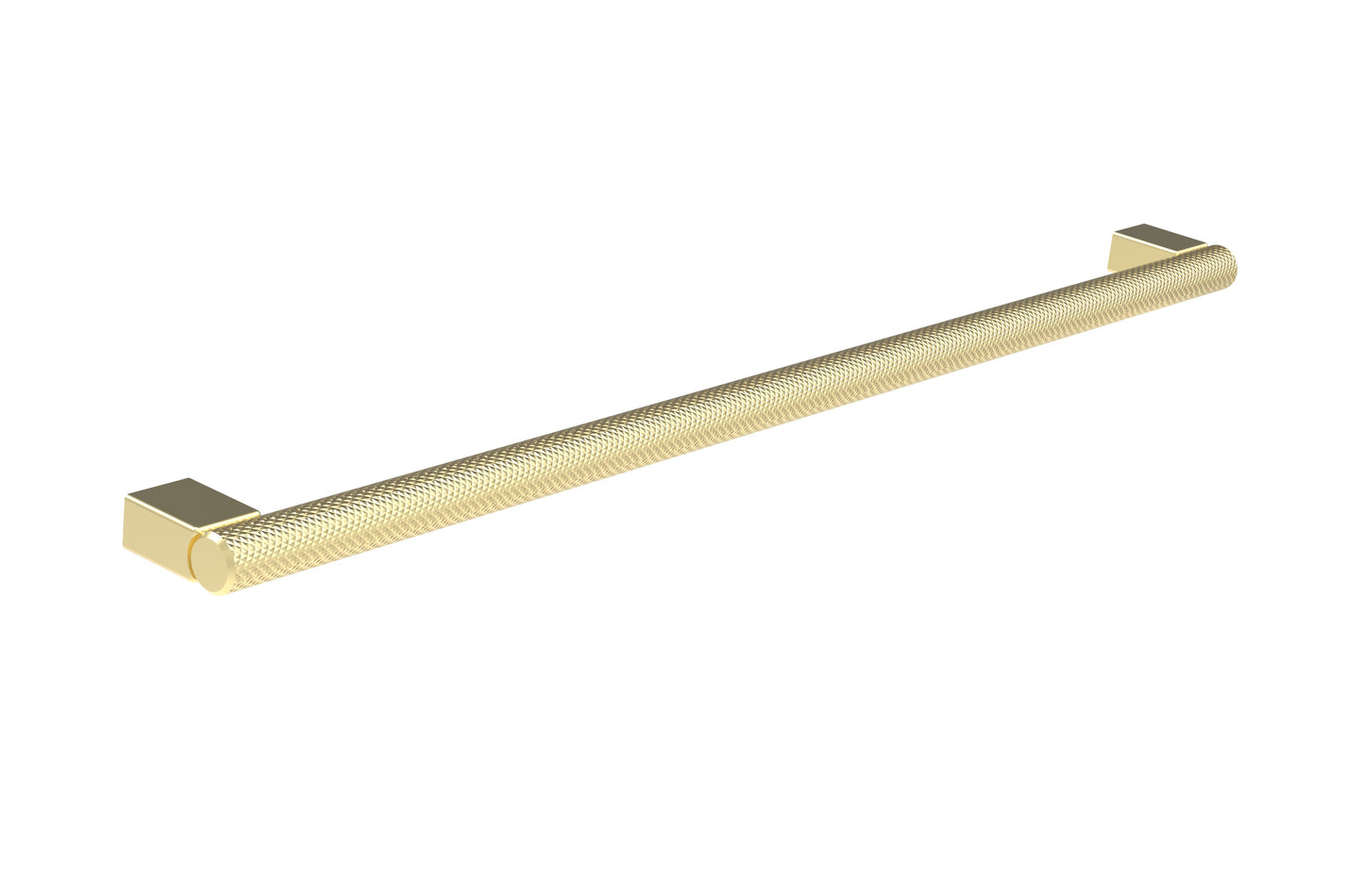 MADRID 346mm knurled handle - Stainless Steel Brushed Brass