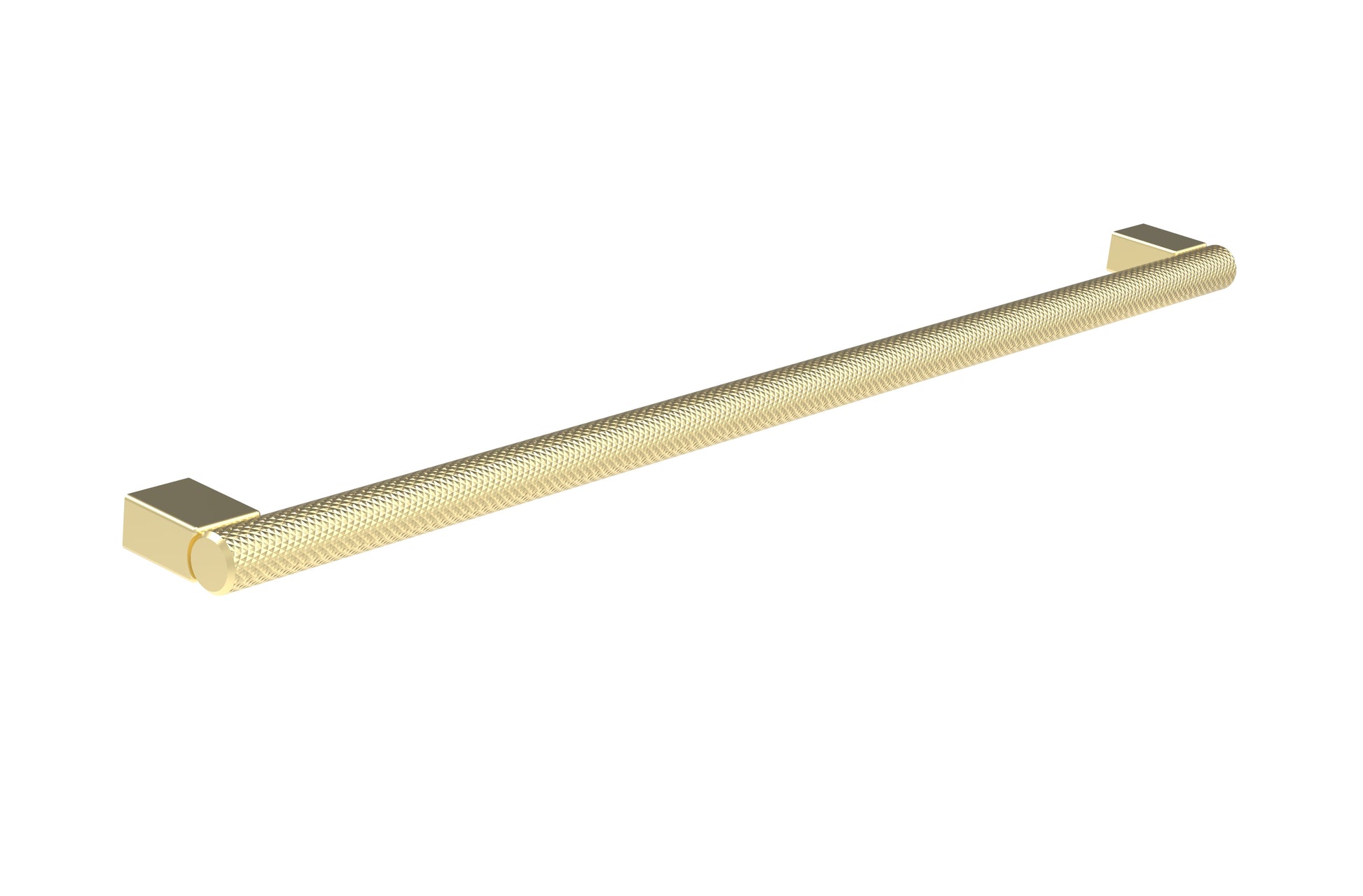 MADRID 346mm knurled handle - Stainless Steel Brushed Brass