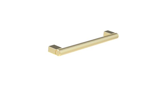 MADRID 186mm knurled handle - Stainless Steel Brushed Brass