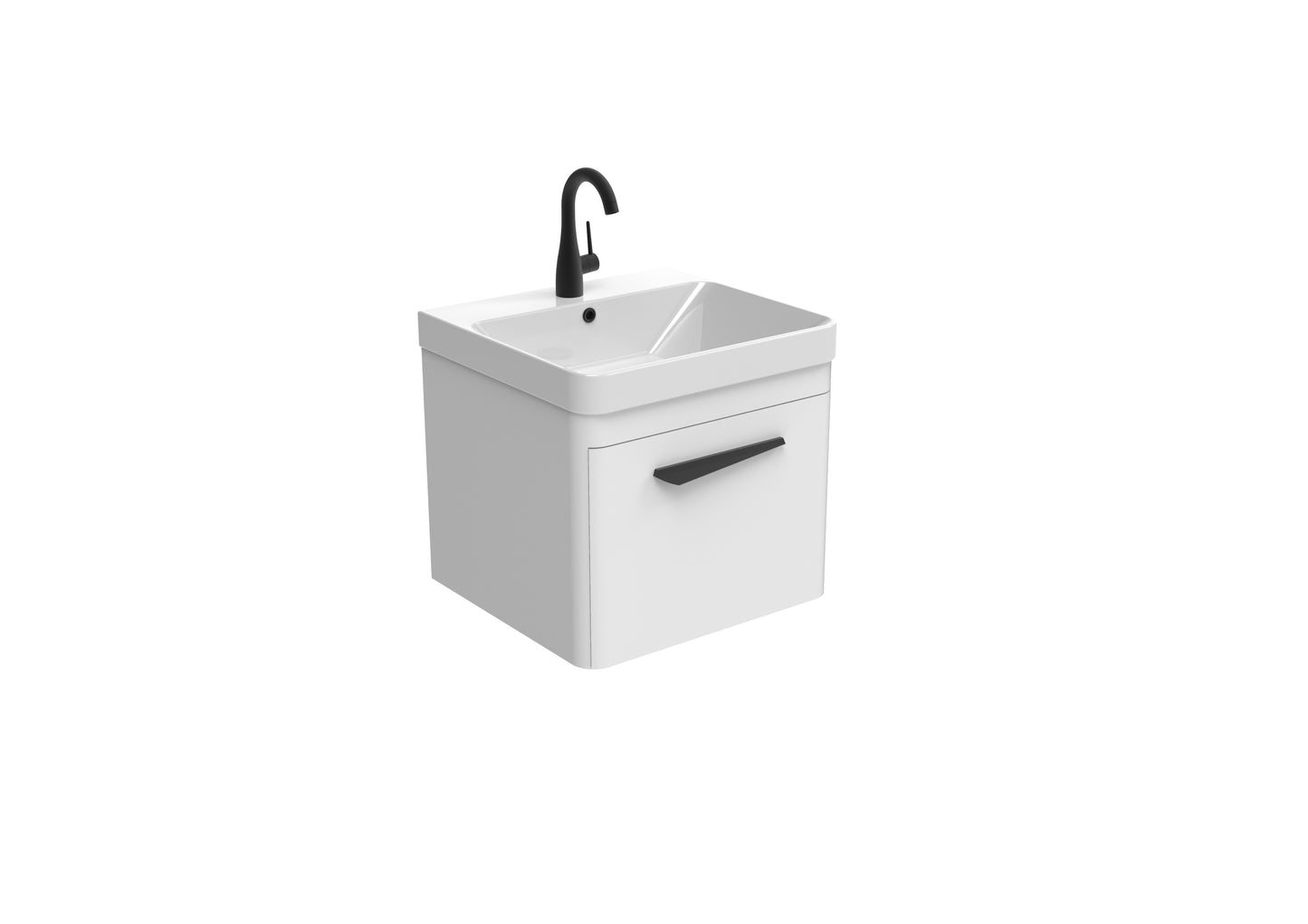 HYDE 50cm 1 drawer wall mounted unit