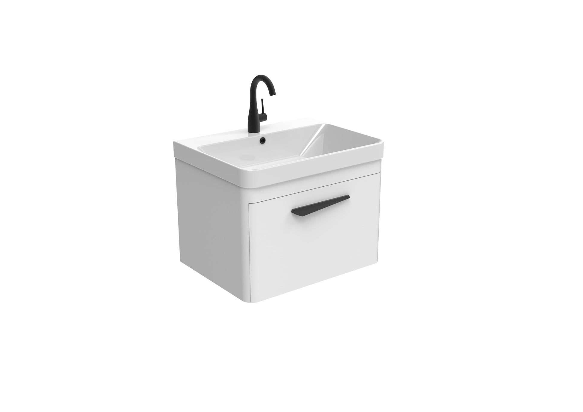 HYDE 60cm 1 drawer wall mounted unit