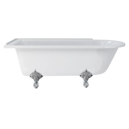 Hampton 170cm Left Handed Showering Bath with Standard Feet