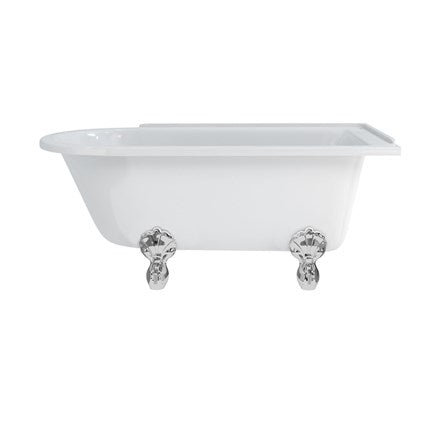 Hampton 150cm Right Handed Showering Bath with Luxury Feet