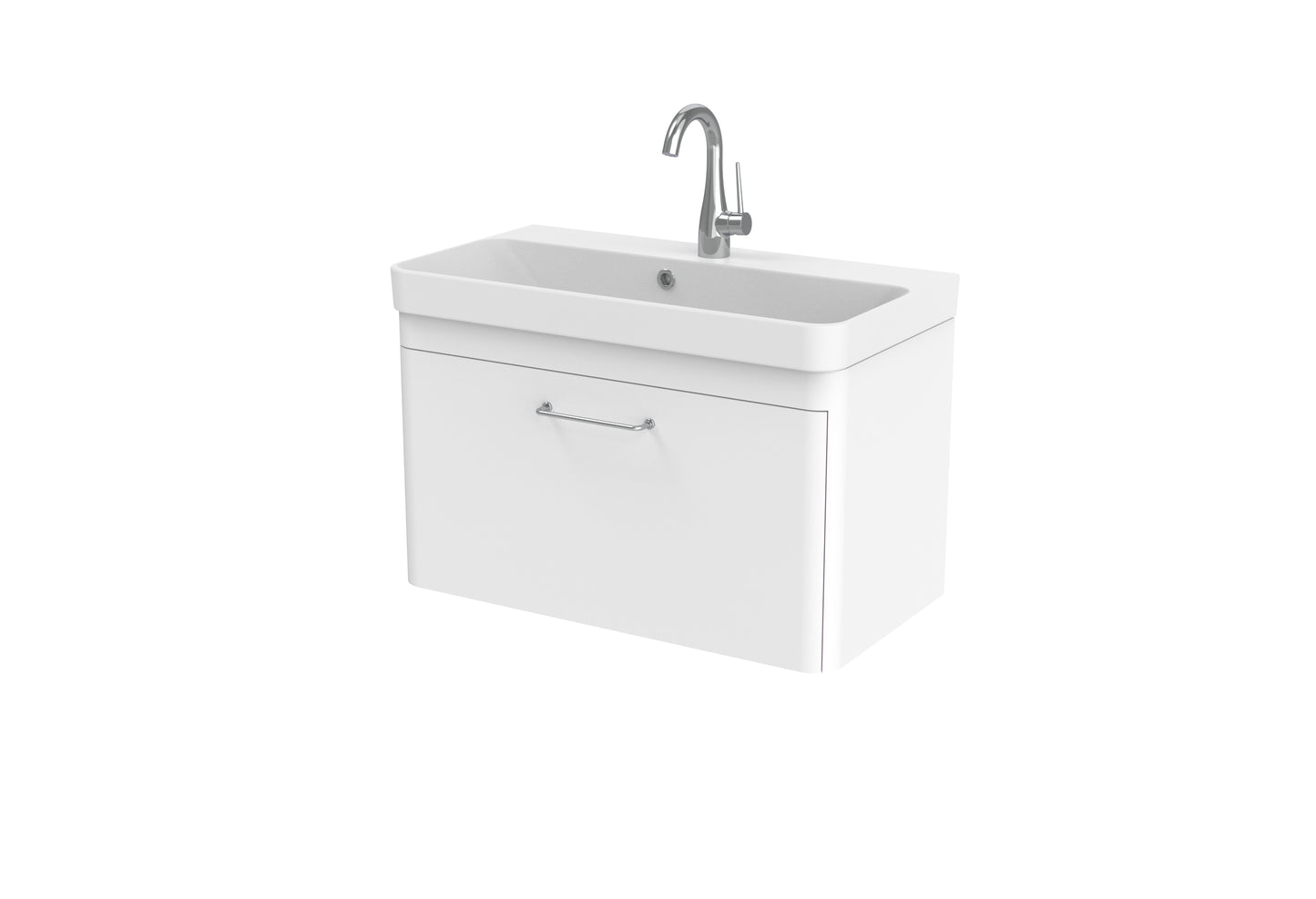 HYDE 70cm 1 drawer wall mounted unit