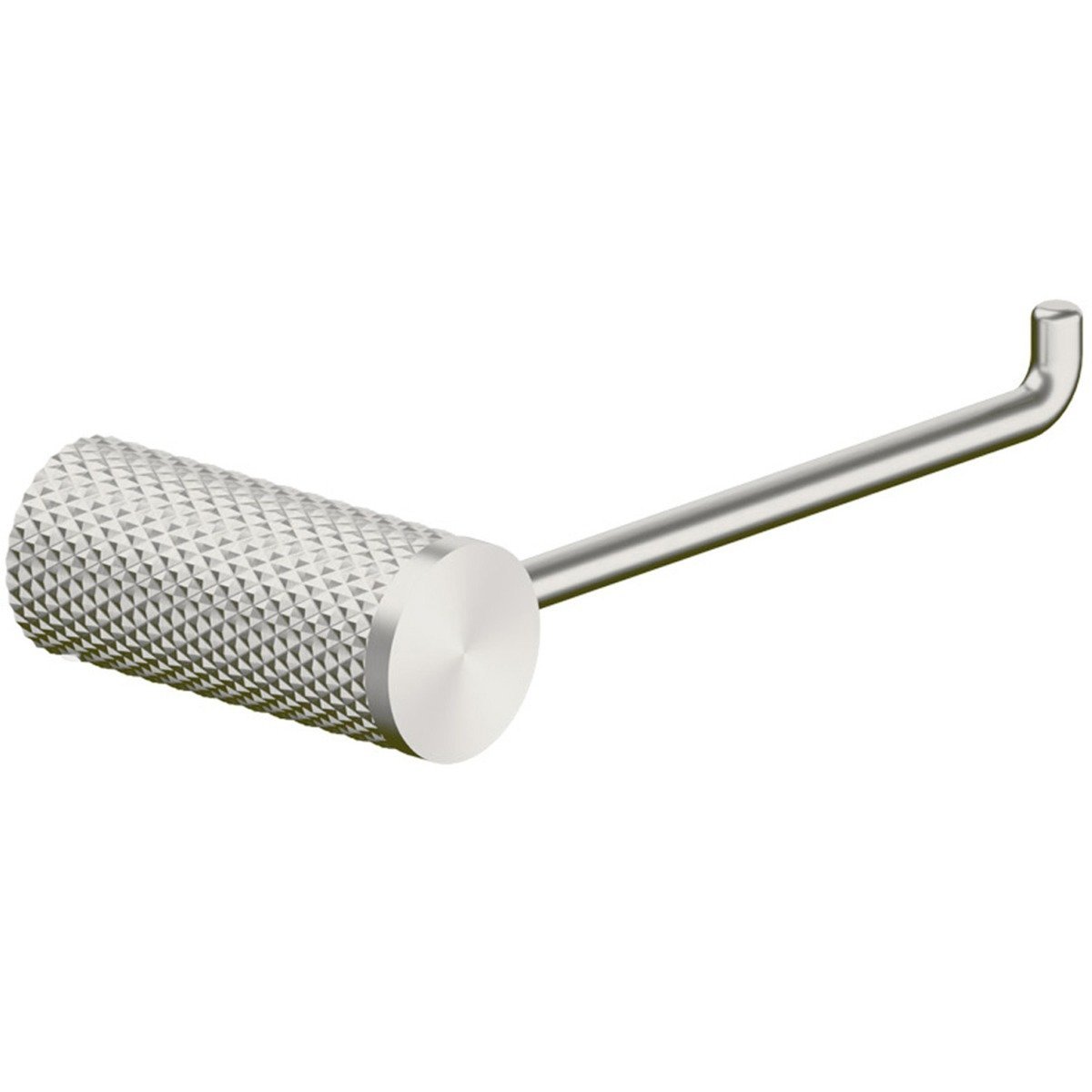 Moray Nickel Knurled Toilet Roll Holder