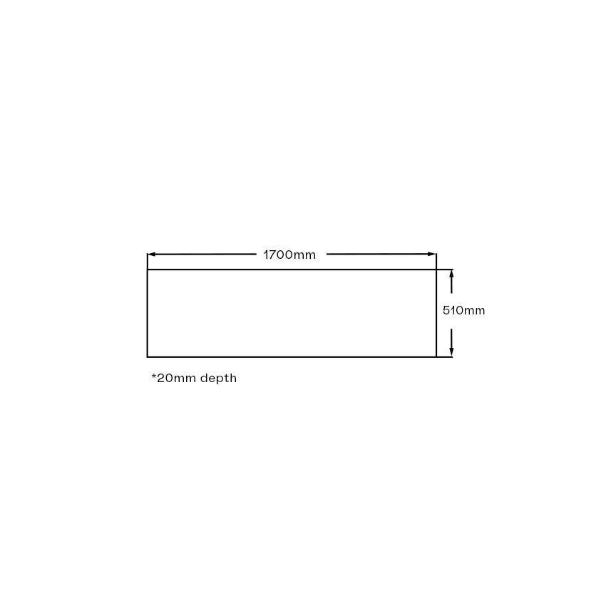 Imex Premiercast 1700 Reinforced Universal Acrylic Straight Side Panel