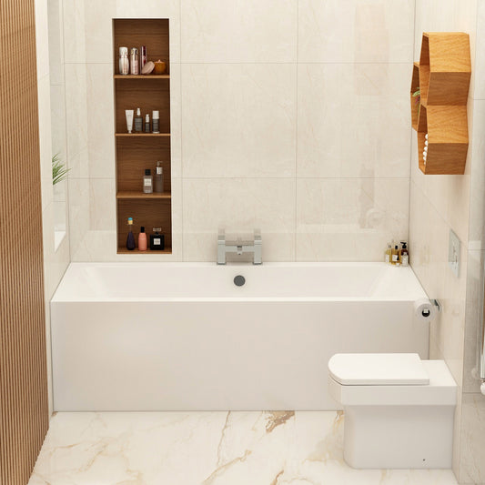 Imex Cast Reinforced Quadro 1800×800 Double Ended Bath