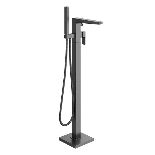 Zena Gunmetal Freestanding Bath Shower Mixer Tap