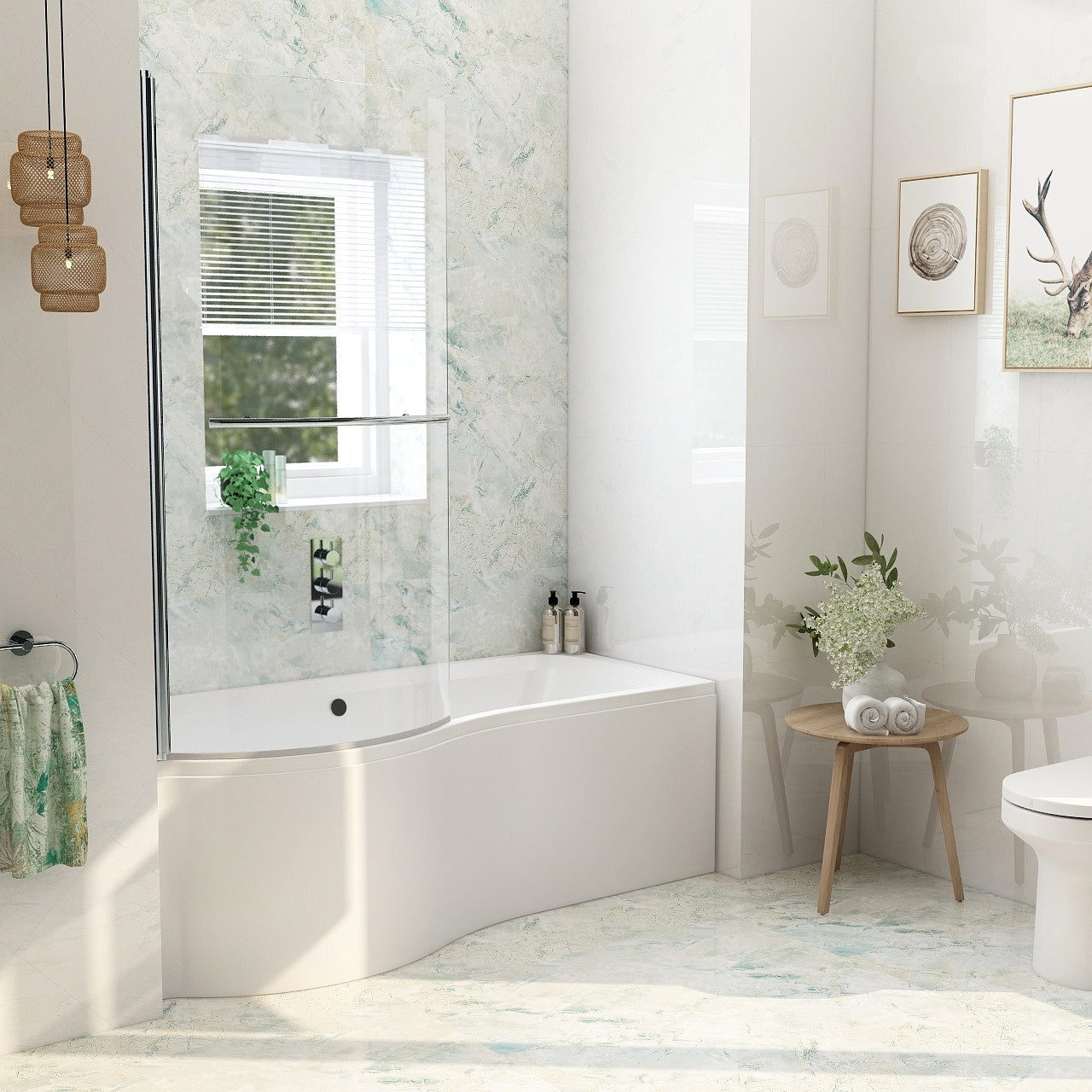 Imex Cast Reinforced Ronda 1700 Left Hand Shower Bath – Elegant Haven ...