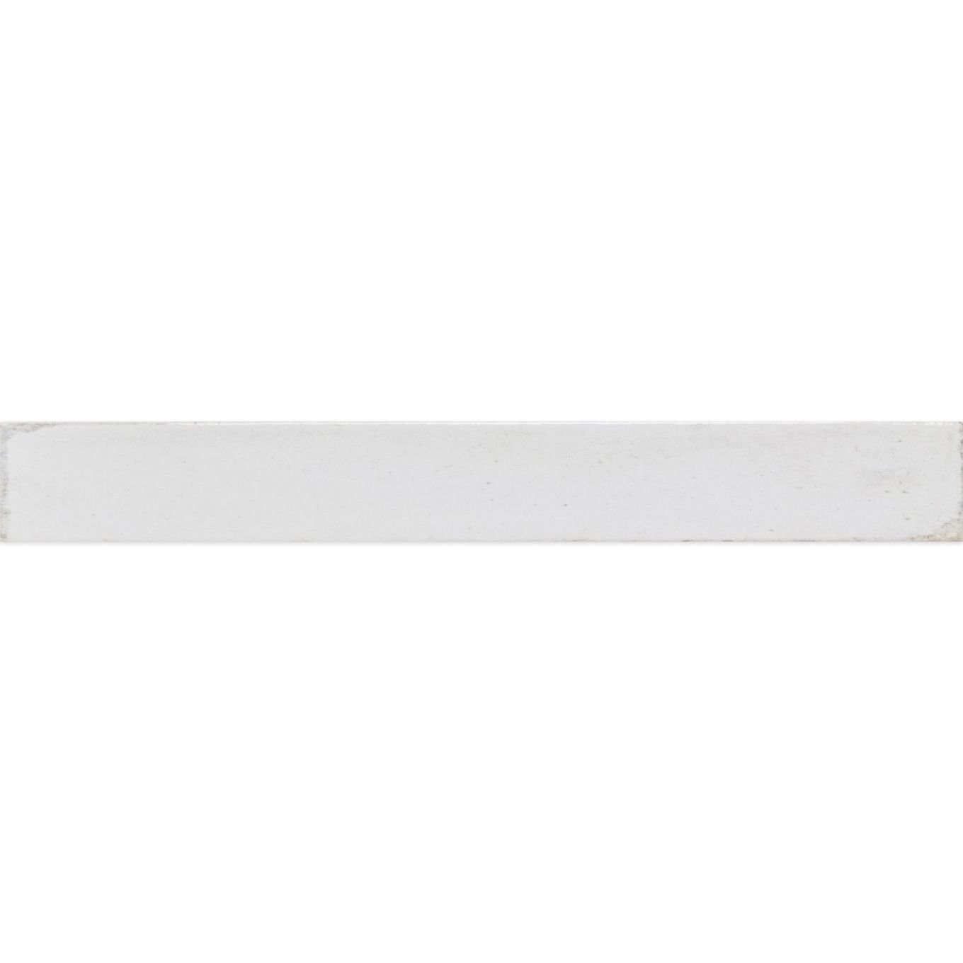 Capri White Gloss Ceramic Brick Tile 400x50mm