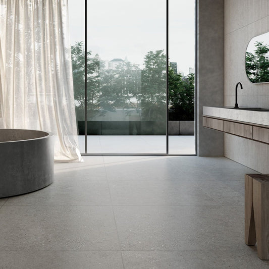 Matterhorn Bone Matt Porcelain Tile 900x900mm