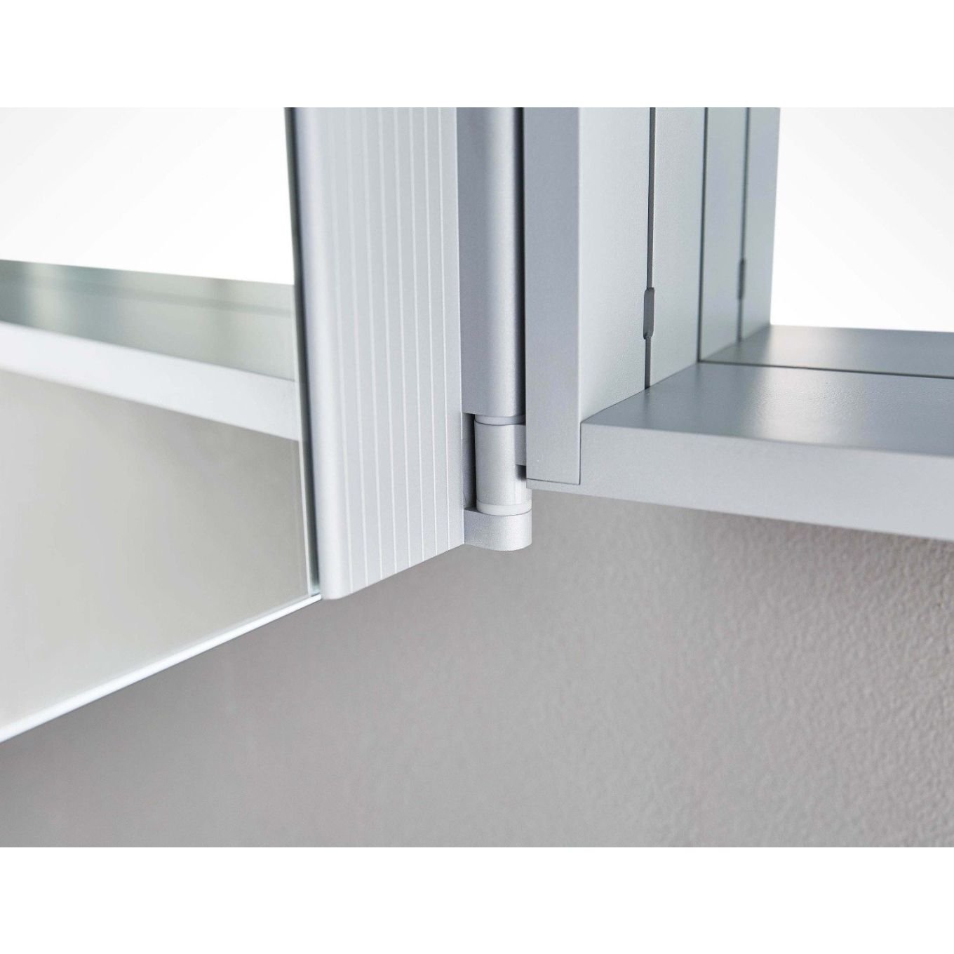 Lapis LED Mirrored Wall Double Cabinet 800x700mm