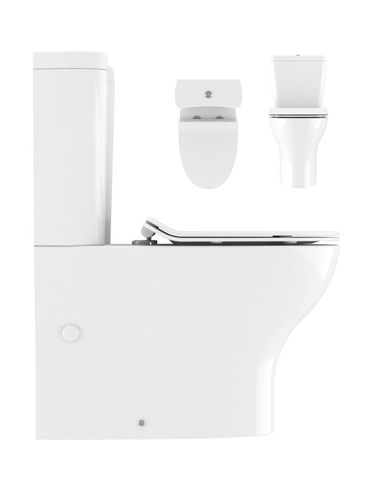 Kai Compact Close Coupled Toilet with Cistern & Soft Close Seat